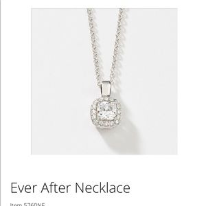 Touchstone Crystal “Ever After Necklace”  1 Carat
